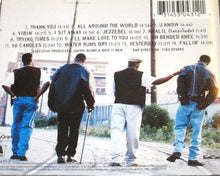 Load image into Gallery viewer, The back cover of a PolyGram CD case for the band Boyz II Men, showing the tracklist, barcode, and album artwork featuring four men walking away outdoors.