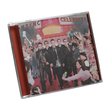 Load image into Gallery viewer, A CD jewel case for the band NSYNC's album 'Celebrity' shown at an angle against a plain white background.