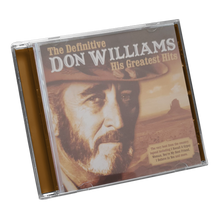 Load image into Gallery viewer, A CD case for 'The Definitive Don Williams His Greatest Hits' album, shown at an angle on a plain white background.